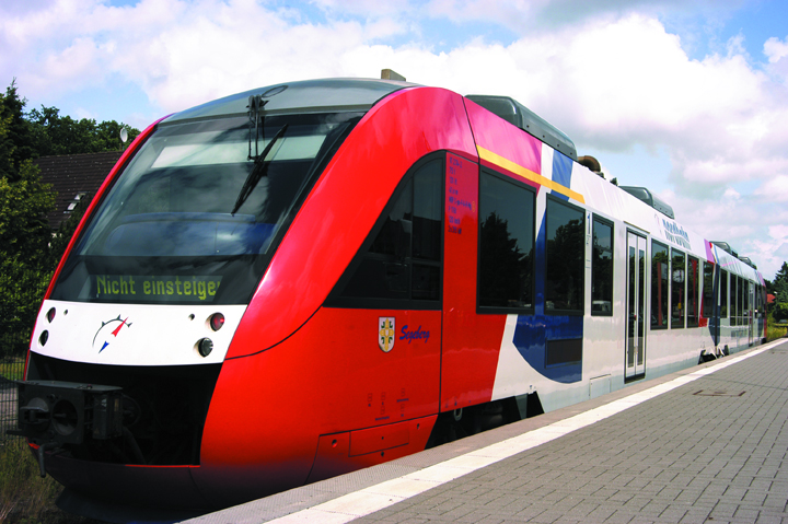 BeNEX close up train in platform