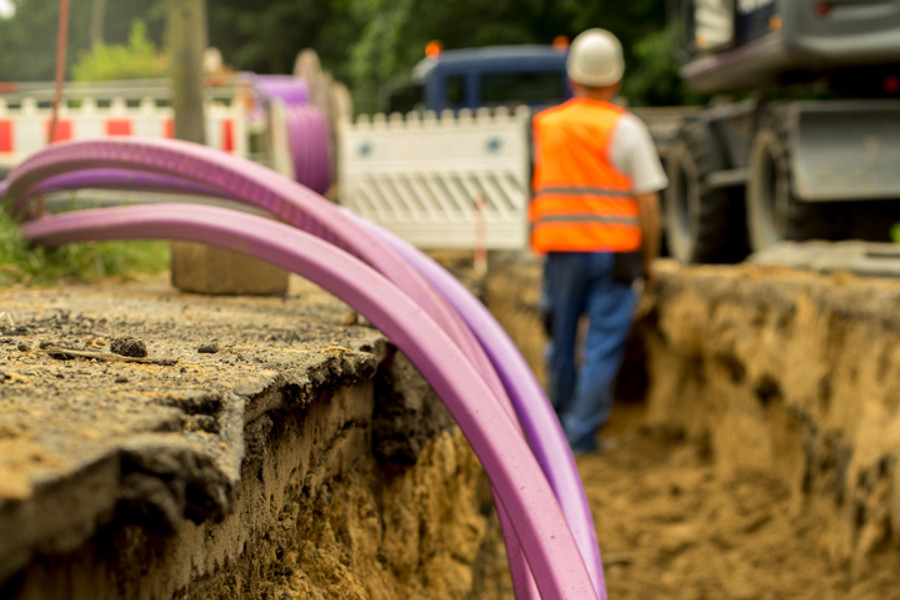 Nextgenaccess close up of tubing on construction site
