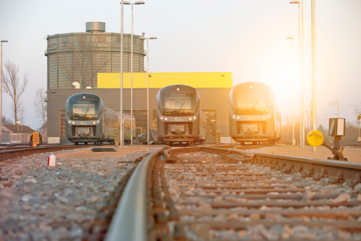 BeNEX Agilis EMU In Front Of Own Depot