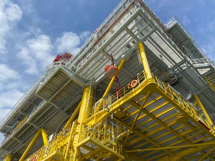 EA1 OFTO platform from below