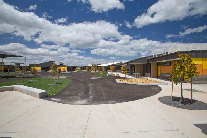 school courtyard image